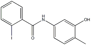 N-(3-hydroxy-4-methylphenyl)-2-iodobenzamide Struktur