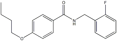 4-butoxy-N-(2-fluorobenzyl)benzamide Struktur