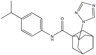 N-(4-isopropylphenyl)-3-(1H-1,2,4-triazol-1-yl)-1-adamantanecarboxamide Struktur