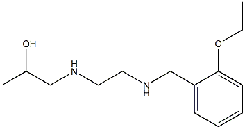 1-({2-[(2-ethoxybenzyl)amino]ethyl}amino)-2-propanol Struktur