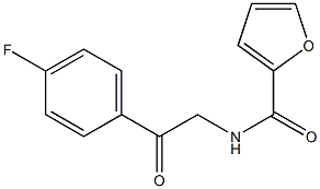 N-[2-(4-fluorophenyl)-2-oxoethyl]-2-furamide Struktur