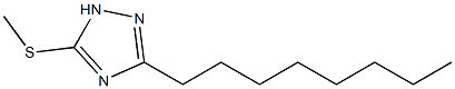 methyl 3-octyl-1H-1,2,4-triazol-5-yl sulfide Struktur