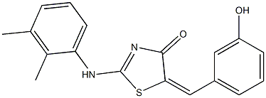 2-(2,3-dimethylanilino)-5-(3-hydroxybenzylidene)-1,3-thiazol-4(5H)-one Struktur