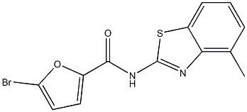 5-bromo-N-(4-methyl-1,3-benzothiazol-2-yl)-2-furamide Struktur