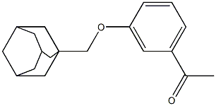 1-[3-(1-adamantylmethoxy)phenyl]ethanone Struktur