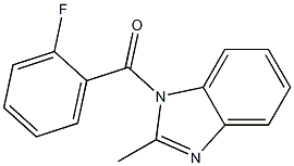 1-(2-fluorobenzoyl)-2-methyl-1H-benzimidazole Struktur