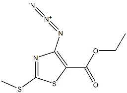 ethyl 4-azido-2-(methylsulfanyl)-1,3-thiazole-5-carboxylate Struktur