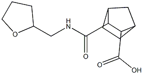 3-{[(tetrahydro-2-furanylmethyl)amino]carbonyl}bicyclo[2.2.1]heptane-2-carboxylic acid Struktur