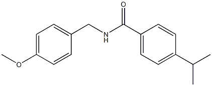 4-isopropyl-N-(4-methoxybenzyl)benzamide Struktur