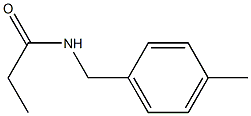 N-(4-methylbenzyl)propanamide Struktur