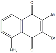 5-amino-2,3-dibromonaphthoquinone Struktur