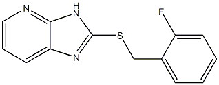 2-fluorobenzyl 3H-imidazo[4,5-b]pyridin-2-yl sulfide Struktur