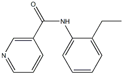 N-(2-ethylphenyl)nicotinamide Struktur