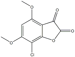 7-chloro-4,6-dimethoxy-1-benzofuran-2,3-dione Struktur