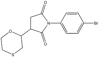 1-(4-bromophenyl)-3-(4-thiomorpholinyl)-2,5-pyrrolidinedione Struktur