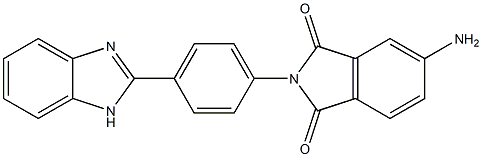 5-amino-2-[4-(1H-benzimidazol-2-yl)phenyl]-1H-isoindole-1,3(2H)-dione Struktur