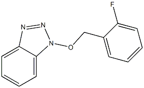 1-[(2-fluorobenzyl)oxy]-1H-1,2,3-benzotriazole Struktur