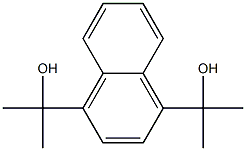 2-[4-(1-hydroxy-1-methylethyl)-1-naphthyl]-2-propanol Struktur