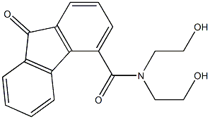 N,N-bis(2-hydroxyethyl)-9-oxo-9H-fluorene-4-carboxamide Struktur