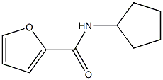 N-cyclopentyl-2-furamide Struktur