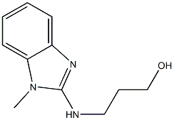 3-[(1-methyl-1H-benzimidazol-2-yl)amino]-1-propanol Struktur