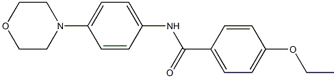 4-ethoxy-N-[4-(4-morpholinyl)phenyl]benzamide Struktur