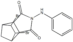 4-anilino-8,9-dibromo-4-azatricyclo[5.2.1.0~2,6~]decane-3,5-dione Struktur