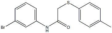 N-(3-bromophenyl)-2-[(4-methylphenyl)sulfanyl]acetamide Struktur