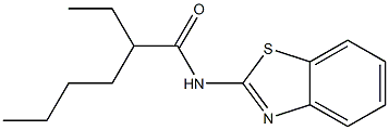 N-(1,3-benzothiazol-2-yl)-2-ethylhexanamide Struktur