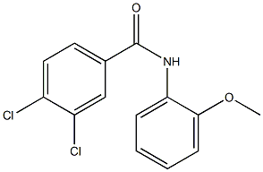 3,4-dichloro-N-(2-methoxyphenyl)benzamide Struktur