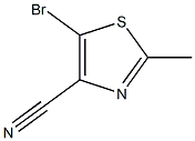 5-bromo-2-methyl-1,3-thiazole-4-carbonitrile Struktur