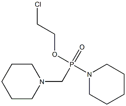 2-chloroethyl 1-piperidinyl(1-piperidinylmethyl)phosphinate Struktur