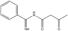 N-[imino(phenyl)methyl]-3-oxobutanamide Struktur