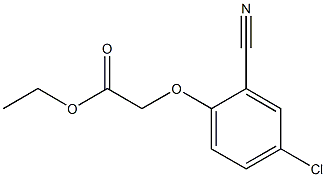 ethyl (4-chloro-2-cyanophenoxy)acetate Struktur