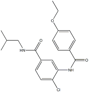 4-chloro-3-[(4-ethoxybenzoyl)amino]-N-isobutylbenzamide Struktur