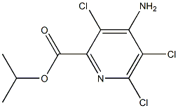 isopropyl 4-amino-3,5,6-trichloro-2-pyridinecarboxylate Struktur