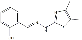 2-hydroxybenzaldehyde (4,5-dimethyl-1,3-thiazol-2-yl)hydrazone Struktur