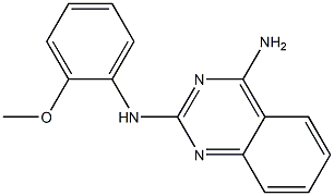 N-(4-amino-2-quinazolinyl)-N-(2-methoxyphenyl)amine Struktur