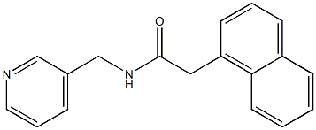 2-(1-naphthyl)-N-(3-pyridinylmethyl)acetamide Struktur