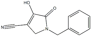 1-benzyl-4-hydroxy-5-oxo-2,5-dihydro-1H-pyrrole-3-carbonitrile Struktur