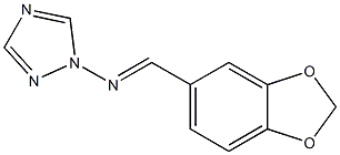 N-(1,3-benzodioxol-5-ylmethylene)-N-(1H-1,2,4-triazol-1-yl)amine Struktur