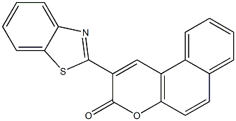 2-(1,3-benzothiazol-2-yl)-3H-benzo[f]chromen-3-one Struktur