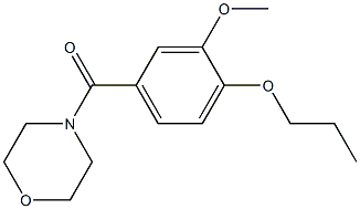 4-(3-methoxy-4-propoxybenzoyl)morpholine Struktur