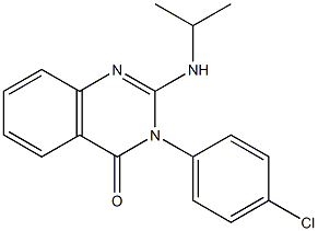 3-(4-chlorophenyl)-2-(isopropylamino)-4(3H)-quinazolinone Struktur