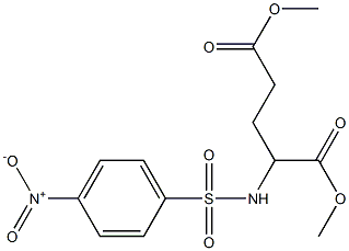 dimethyl 2-[({4-nitrophenyl}sulfonyl)amino]pentanedioate Struktur