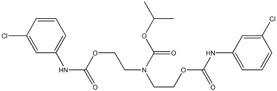 isopropyl bis(2-{[(3-chloroanilino)carbonyl]oxy}ethyl)carbamate Struktur