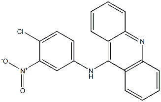 9-{4-chloro-3-nitroanilino}acridine Struktur