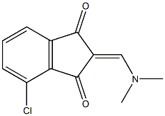 4-chloro-2-[(dimethylamino)methylene]-1H-indene-1,3(2H)-dione Struktur