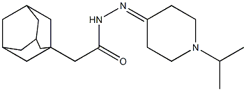 2-(1-adamantyl)-N'-(1-isopropyl-4-piperidinylidene)acetohydrazide Struktur