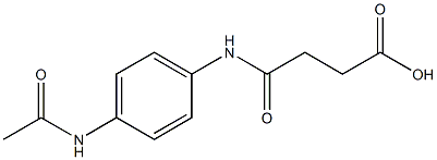 4-[4-(acetylamino)anilino]-4-oxobutanoic acid Struktur